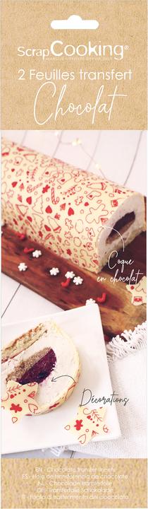 Actual product image ScrapCooking Set of 2 transfer sheets Christmas motifs chocolate flavour (2 x)