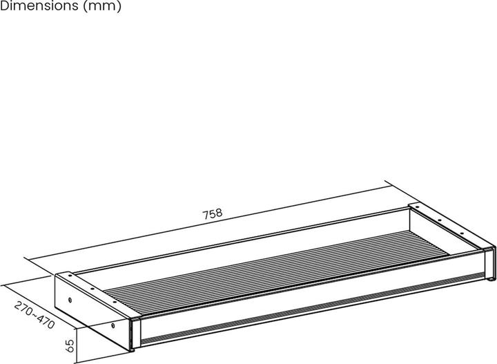 Produktbild Value Untertisch-Schublade 758x470 weiss
