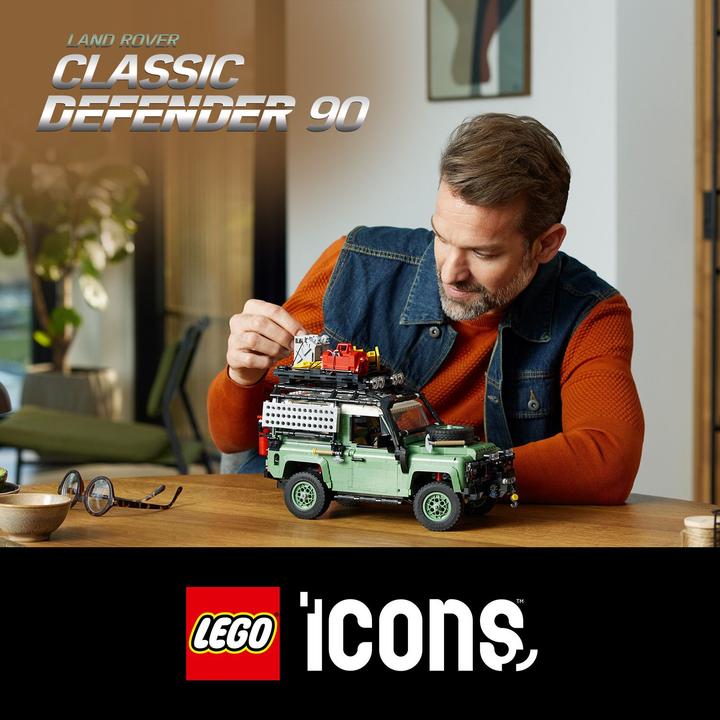Image du produit LEGO Icons Klassischer Land Rover Defender 90 10317 (10317, LEGO Icons, LEGO difficiles à trouver)