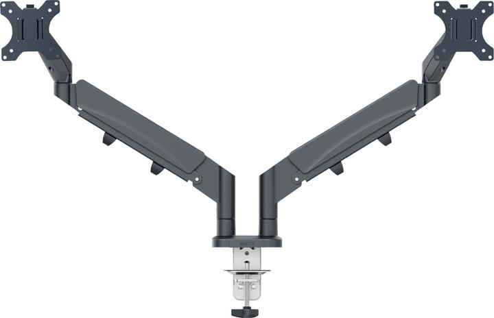 Leitz Schermsteun 2 monitoren fluweelgrijs (Tabel, 32", 9 kg)