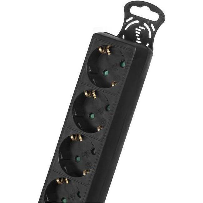 Thumbnail - Maclean, Steckdosenleiste, MCE226 - Power Strip, 5 Steckdosen-Verlängerungskabel, mit Schalter, schwarz, deutscher Typ (...