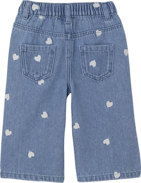 Actual product image Vertbaudet Weite Jeans mit kleinen aufgestickten Herzen, Baby (80)