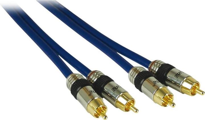 Audio cable Cinch 10m 5763000110 Pro Stereo plug/plug (10 m, Cinch Cables)