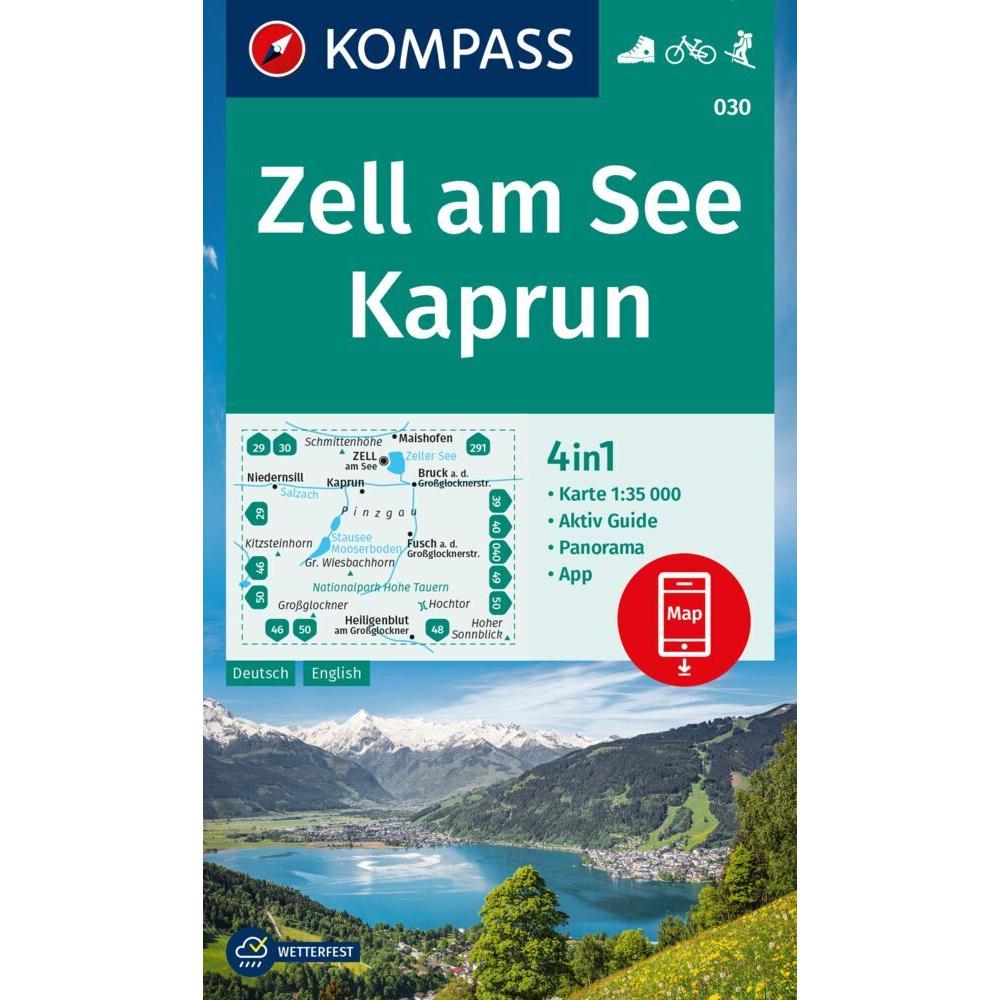 Wanderkarte 030 Zell am See, Kaprun 1:35.000, Landkarte
