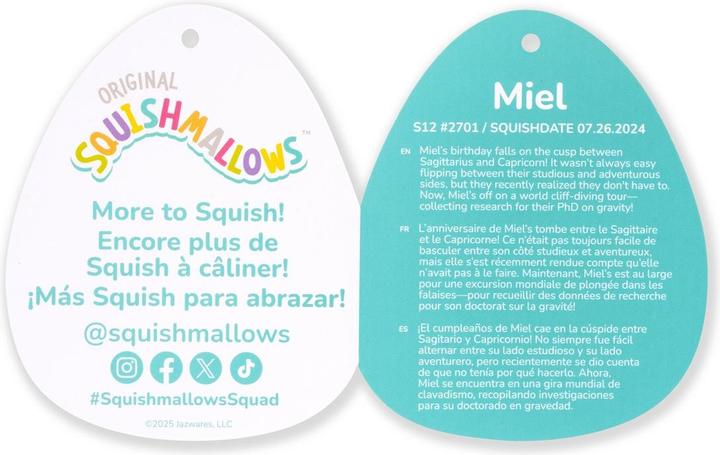 Image du produit Jazwares Squishmallows Chèvre jaune 30cm (28 cm)