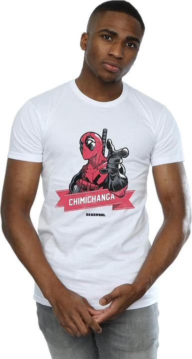 Immagine prodotto Deadpool Chimichanga Finger Maglietta Uomo (M)