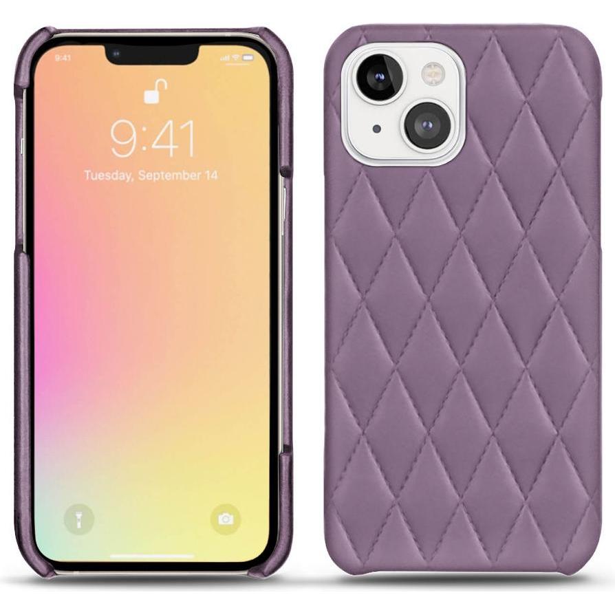 Noreve Lederschutzhülle (Apple iPhone 13 mini), Smartphone Hülle, Violett