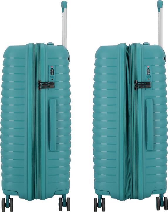 Produktbild D&N Travel Line 4500 4 Rollen Kofferset 3-teilig mit Dehnfalte (205 l)