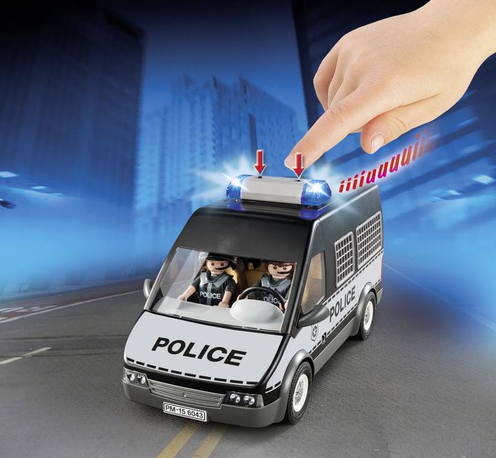Produktbild Playmobil Polizei-Mannschaftswagen mit Licht und Sound (6043, Playmobil City Action)