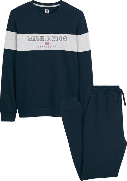 Actual product image La Redoute Collections Pyjamas made from sweatware with campus lettering (140)