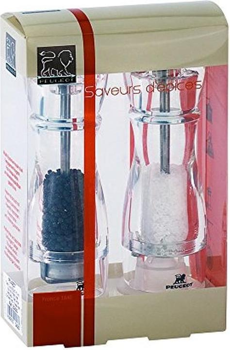 Actual product image Peugeot VITTEL Pepper mill acrylic clear 16 cm (Pepper)