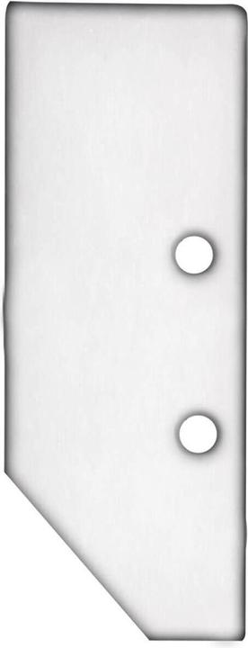 Actual product image Isoled End cap EC92 aluminium white RAL 9003 for HIDE ASYNC profile incl. screws