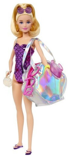 Produktbild Barbie Fashion Kleidung und Deluxe-Tasche mit Zubehör im Thekendisplay