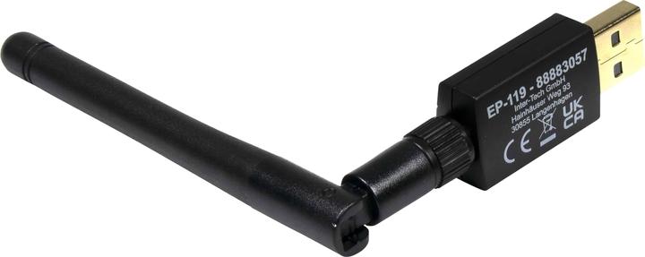 Produktbild Intertech Inter-Tech Wi-Fi 5 USB Adapter Argus EP-119, Bluetooth 4.2 (USB 2.0)