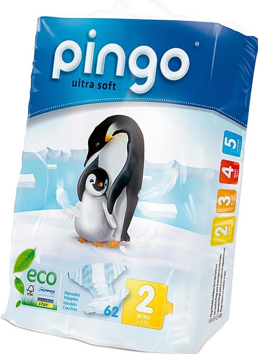 Immagine prodotto Pingo Pannolini ecologici (Dimensione 2, Pacco trasportabile, 42 Pezzo/i)