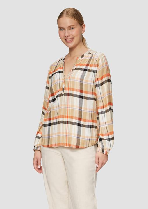 Image du produit S.Oliver Bluse Softe Langarmbluse mit Smok-Details (44)