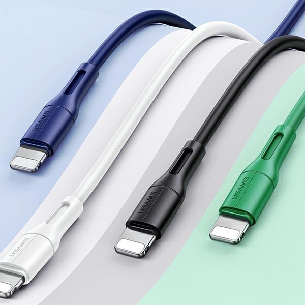 Actual product image Usams Cable U68 lightning 2A Fast Charge 1m czarny/black SJ500USB01 (US-SJ500) (1 m)