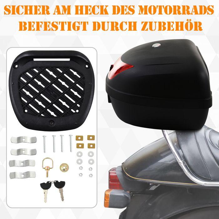 Image du produit Swisshandel24 Valise moto, valise scooter pour moto, scooter, mobylette et quad, valise casque 48 L, top case (48 l)