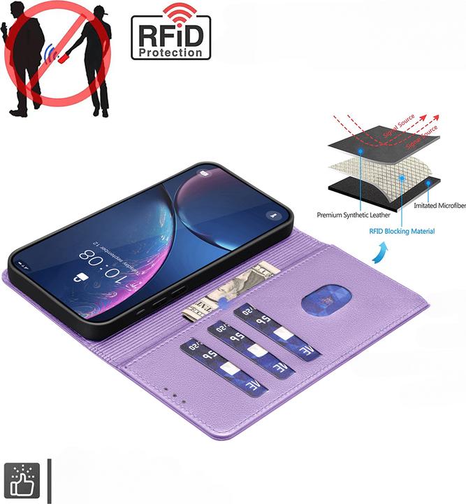 Produktbild Binfen Color Galaxy A37 - BINFEN Leder Etui Hülle mit RFID Blocker (Samsung Galaxy A37)