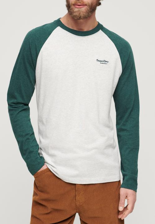 Produktbild Superdry Essential Baseball-Oberteil mit langen Ärmeln (L)