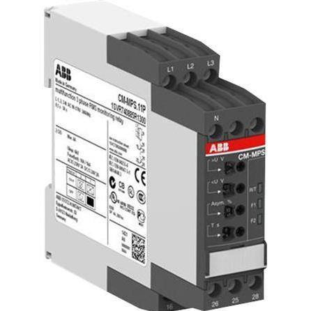 ABB 3-Phasenüberwachungsrelais 2W 30s 3x300-500VAC CM, Relais