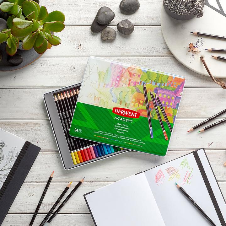 Immagine prodotto Derwent Matita colorata Academy in barattolo (Multicolore, 24 x)