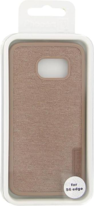 Actual product image OEM Silicone Case Textile for Samsung S6 Edge brown (Samsung Galaxy S6 Edge)