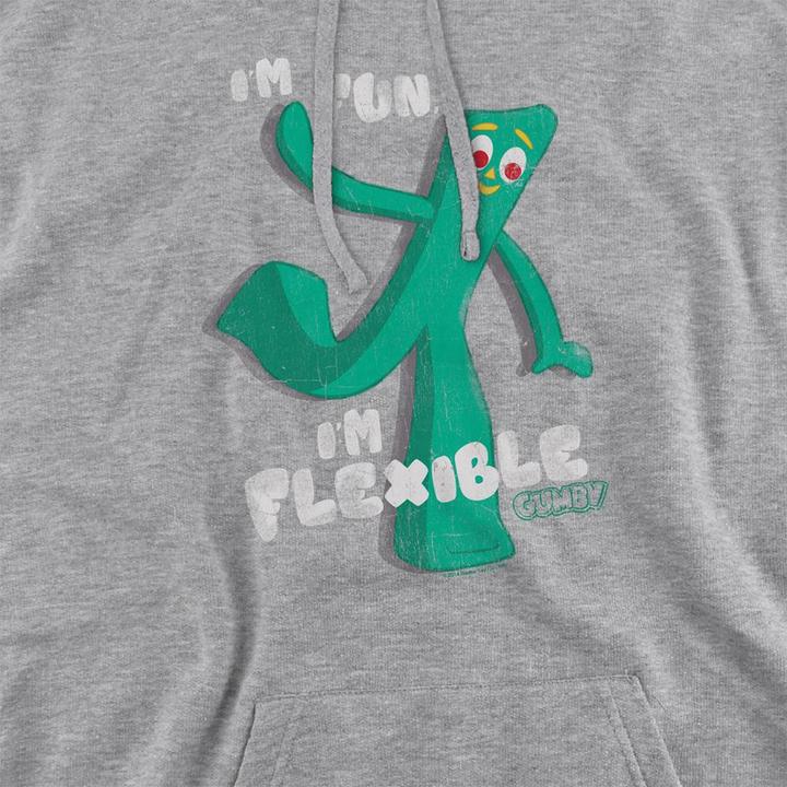 Produktbild Gumby I'm Flexible Kapuzenpullover meliert (L)