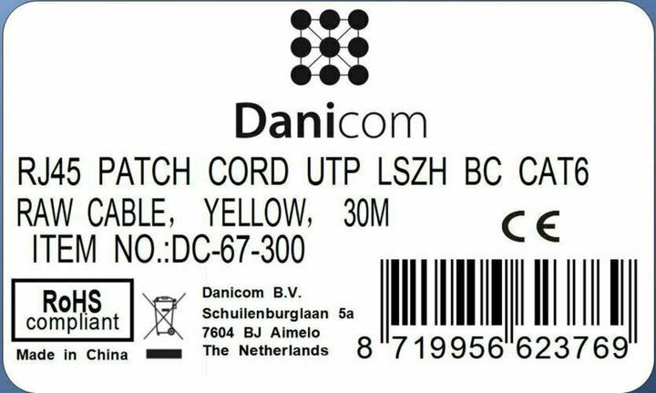 Produktbild Dsit CAT6 Netzwerkkabel 100% Kupfer (CAT6, 30 m)