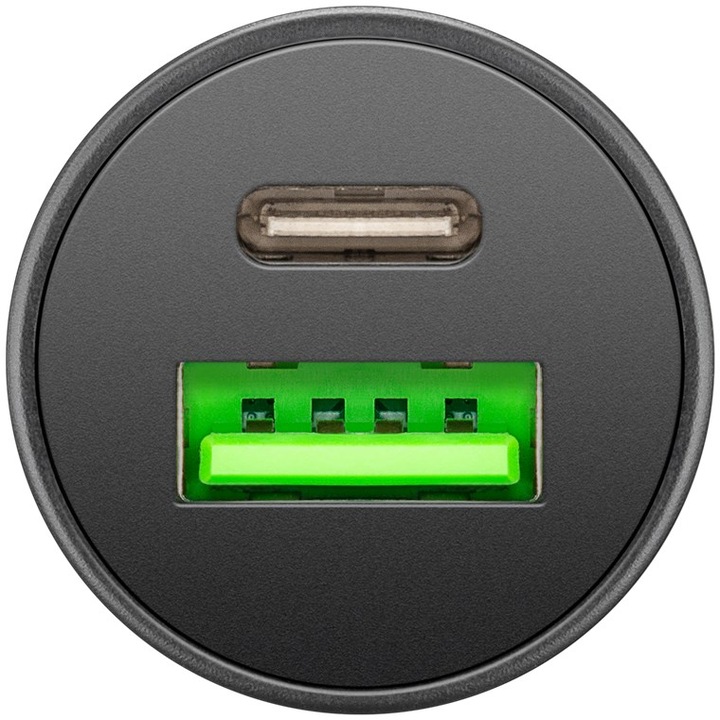 Image du produit Goobay Chargeur rapide double USB pour voiture USB-C PD Power Delivery 45 W