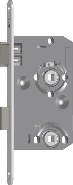 SAG Einstemmschloss 1 413000 WC, DM 55,Stulp 235x20x3mm,links, silber lackiert