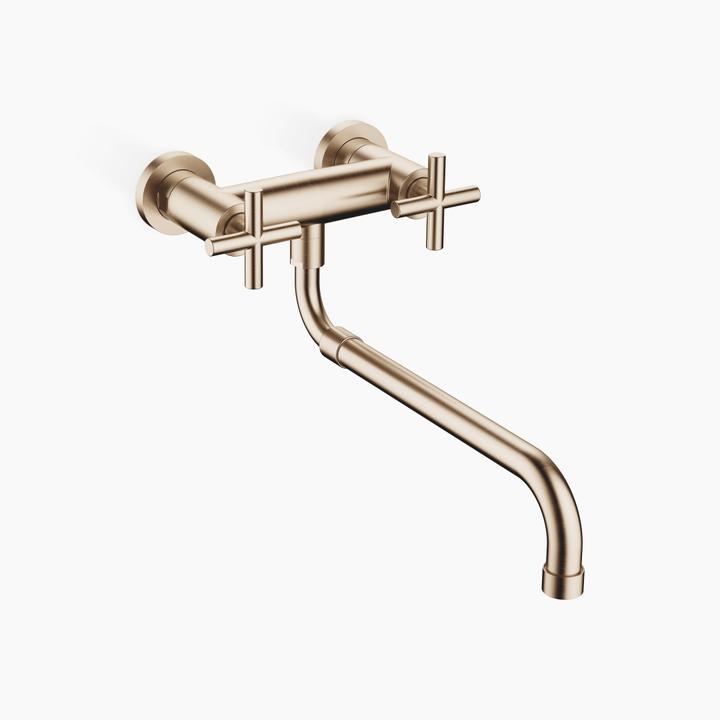 Actual product image Dornbracht Kitchen - Tara wall-mounted bridge mixer with pull-out spout, projection 365-545 mm
