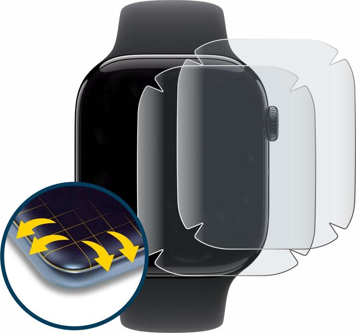 Produktbild BROTECT Fullscreen für Apple Watch Series 11 (46 mm) Schutzfolie Displayschutz Folie Matt