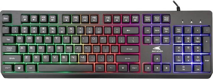 Produktbild Baracuda gaming membrane Keyboard STARFISH, US Layout, Black (BGK-02114) (USA, Kabelgebunden)