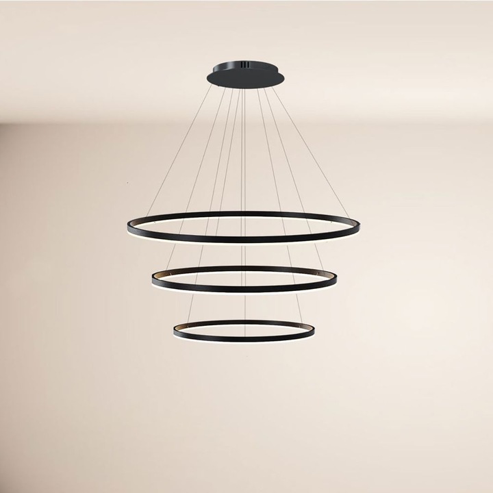 s.luce Hängelampe Ring Gold Ø 120 | 100 | 80cm