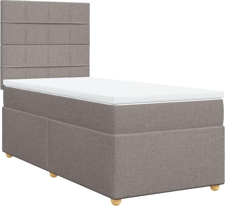 Produktbild VidaXL Bo x springbett mit Matratze 90 x 190 cm Stoff (90 x 190 cm)