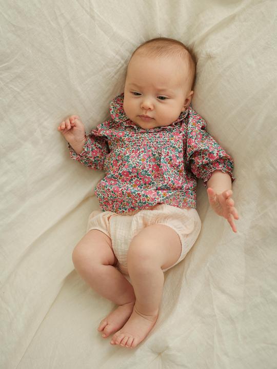 Immagine prodotto Envie de Fraise Baby-Set: Bluse aus Liberty-Stoff & Shorts (74)