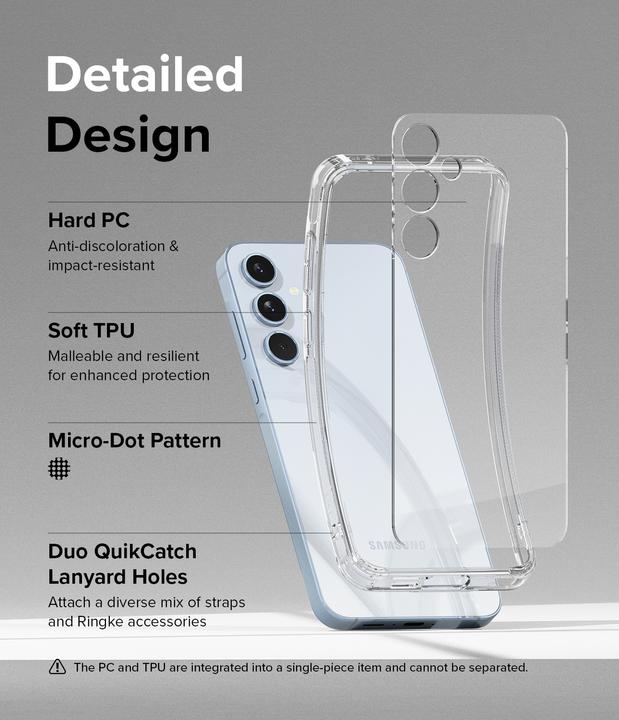 Actual product image Ringke Case for Galaxy A55 5G FUSION CLEAR (Samsung Galaxy A55)