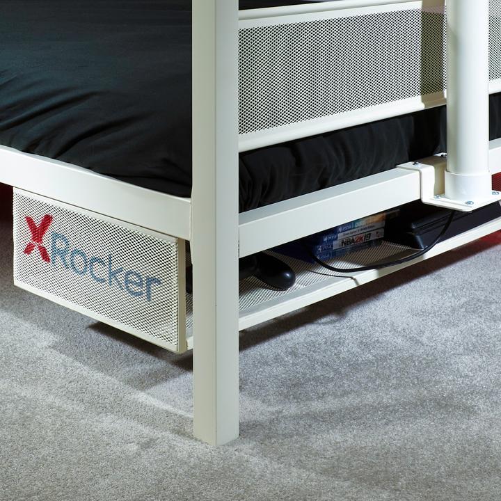 Actual product image X Rocker Lit de jeu Basecamp TV Blanc (90 x 190 cm)
