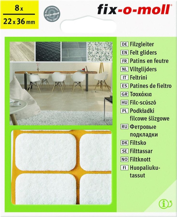 Produktbild Fix-o-moll Filzgleiter (Filzgleiter, 8 Stück)