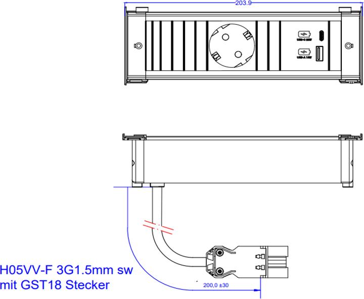 Immagine prodotto Bachmann 927.701 (1x, CEE 7/3)