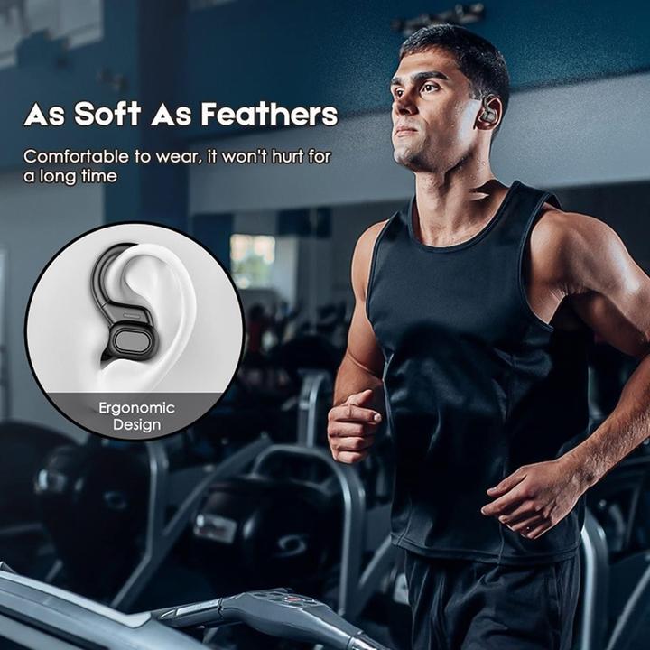 Actual product image Jmamba Wireless Earbuds with LED Display, Noise Cancellation, 40-Hour Playtime, and Over-Ear Hooks (DNC, Wireless)