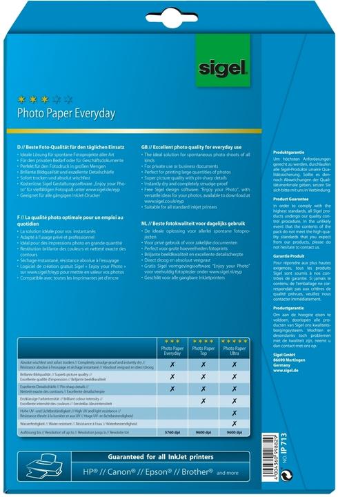 Produktbild Sigel Fotopapier (170 g/m², A4, 20 Stk.)