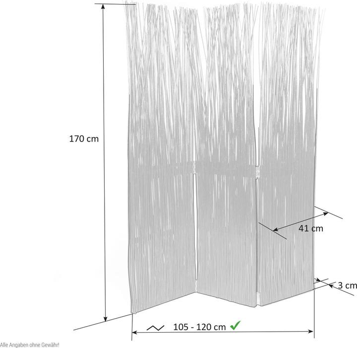 Immagine prodotto Greendeco 3 schermo in vimini