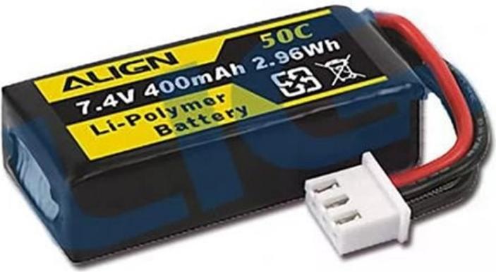 Align RC-Akku LiPo 400 mAh 7.4 V 50C für T-Rex T15 (7.40 V, 400 mAh)