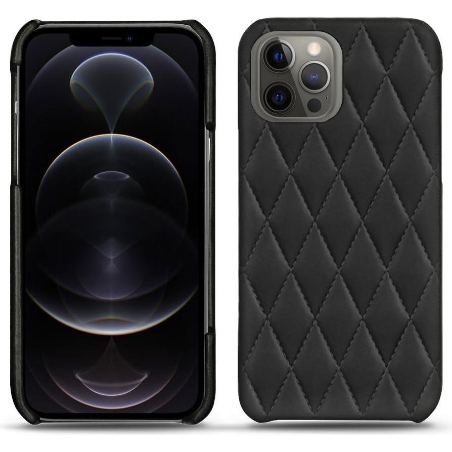 Noreve Lederschutzhülle (Apple iPhone 12 Pro Max), Smartphone Hülle, Schwarz