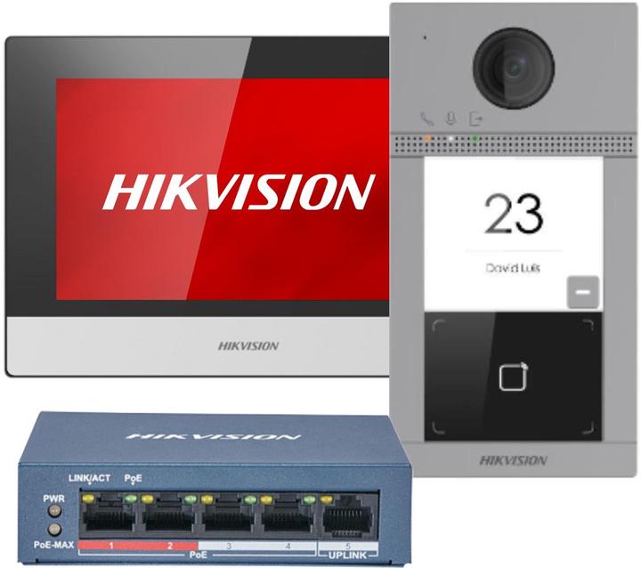 Productafbeelding Hikvision DS-KIS604-S(C) Deurintercomset IP (Ethernet)