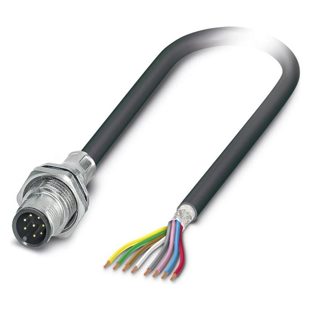 Phoenix Contact Sensor/actuator spoel-type connector, Kabels + Stekkers, Zwart