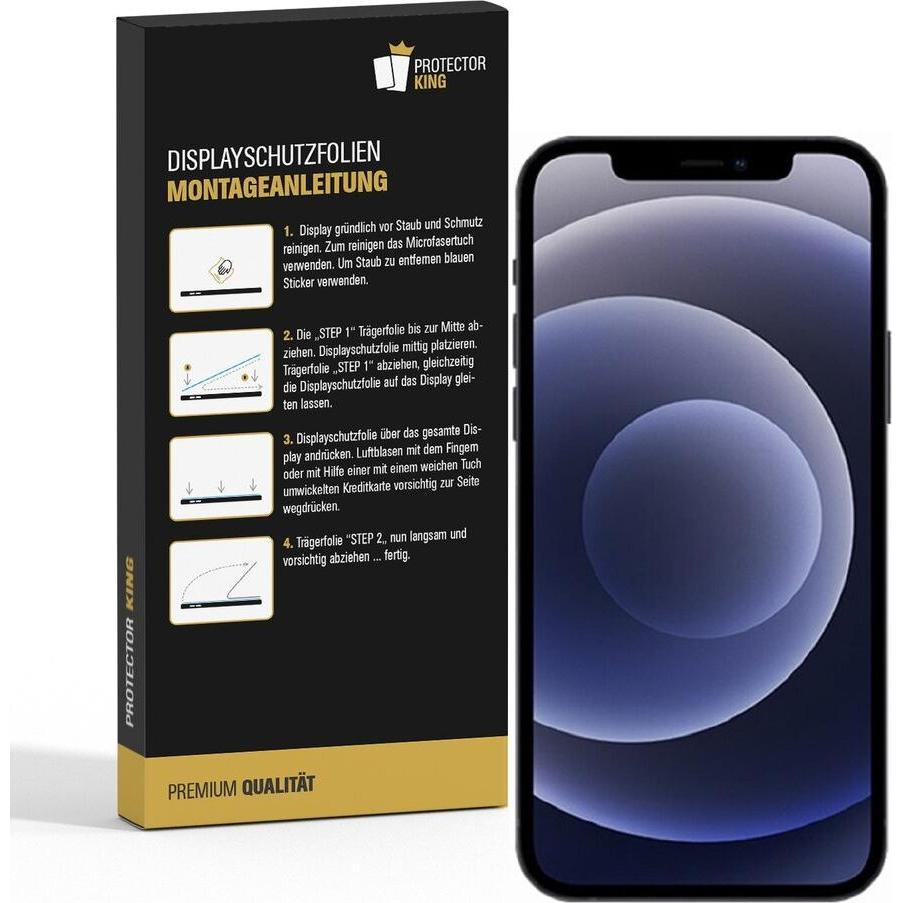 Thumbnail - Protectorking 6x Premium Displayschutzfolie Matt Entspiegelt (6 Stück, Apple iPhone 12 mini), Smartphone Schutzfolie, Tr...