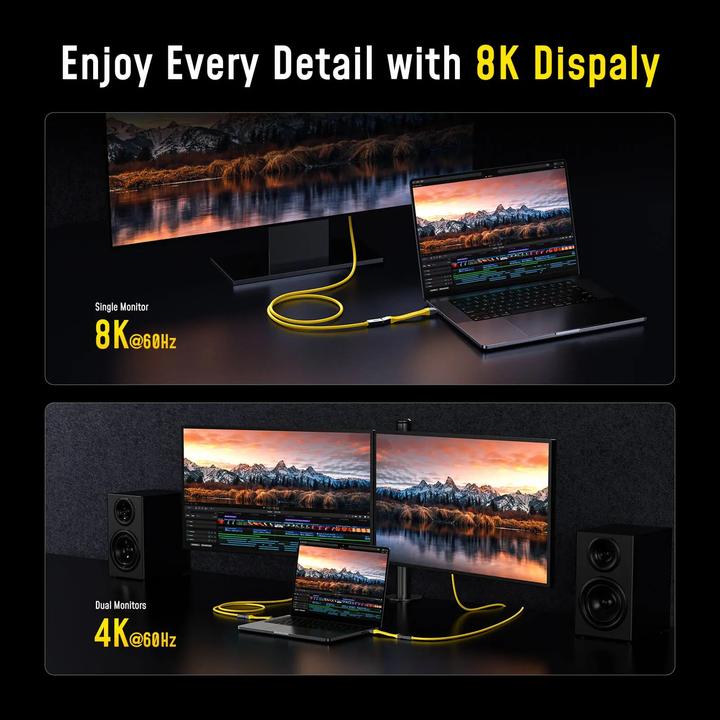 Actual product image Aohi The Future Racing 4-in-1 USB4 Set - Kabel (1 m, USB 4.0, 240 W)